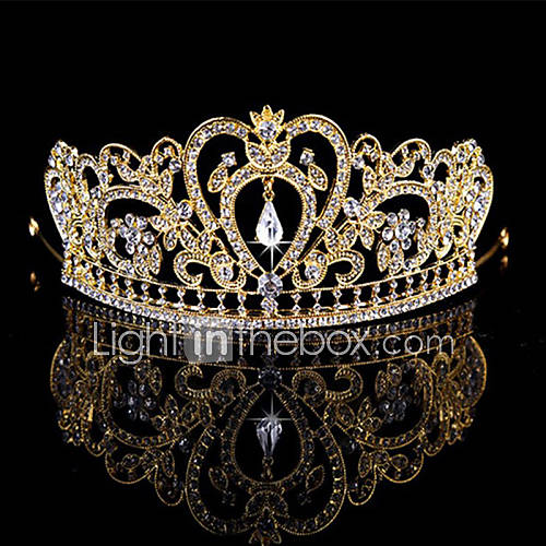 Bride's Rhinestone Forehead Wedding Crown Tiaras Headwear 1 Pieces