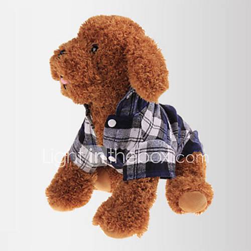 Image de Chat Chien Tee-shirt Rouge Vert Bleu VÃªtements pour Chien EtÃ© Printemps/Automne Tartan DÃ©contractÃ© / Quotidien Classique