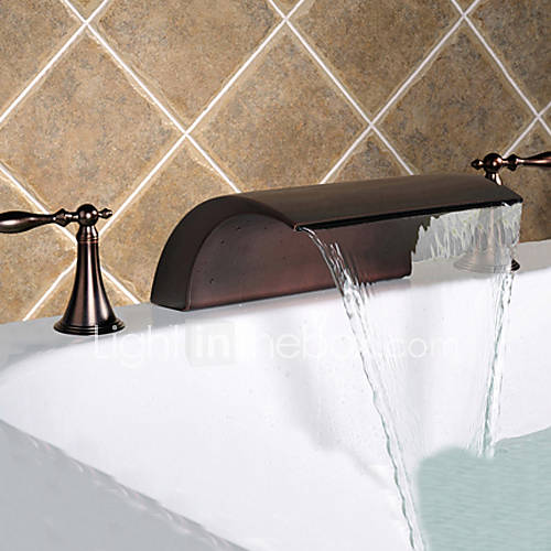 Oil Rubbed Bronze Widespread Waterfall Bathroom Sink Faucet 279577 2016