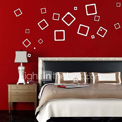 3D Mirror Wall Sticker 21 Square Decorative Wall Stickers Portfolio
