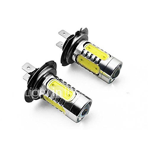 Image de 2pcs h3 h4 h7 h8 h11 1156 1157 7.5W 700lm 5 x torchis conduit 700lm 6500k lumiÃ¨re blanche LED pour voiture phare (dc10 ~ 24v)
