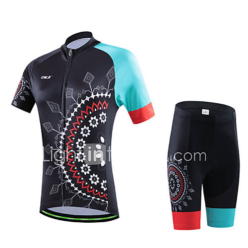 CHEJI® Cycling Jersey with Shorts Women's Short Sleeve BikeBreathable