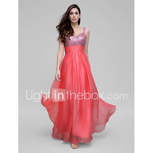 Prom Formal Evening Military Ball Dress Sheath Column Spaghetti