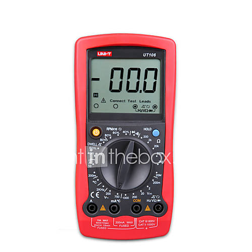 UNIT® Handheld Automotive Multipurpose Meter With Dwell And Tach And