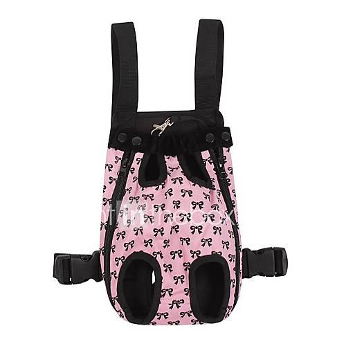 Image de Chat / Chien Sac de transport / Sac Ã  dos avant Animaux de Compagnie Couvres Portable / NÅ“ud Rose Coton