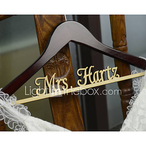 Rustic Wedding Hanger, Personalized Wedding Dress Hanger, Custom Bridal