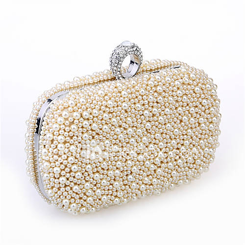 Women Imitation Pearl / Satin Casual Clutch Shoulder Bag / Clutch
