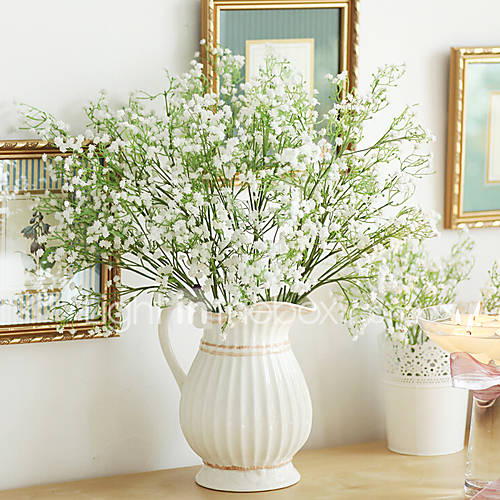 Image de 1 Une succursale Soie Gypsophila Fleur de Table Fleurs artificielles