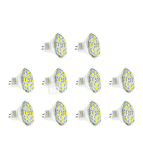 Image de 3W GU4(MR11) Spot LED MR11 12 SMD 5730 250 lm Blanc Chaud Blanc Froid 3500/6000 K DC 12 V