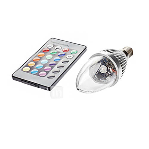 Image de 3W E14 Ampoules Bougies LED C35 1 450-700 lm RVB K CommandÃ©e Ã  Distance AC 85-265 V