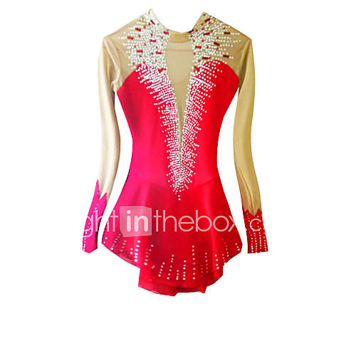 Ice Skating Dress Women's Long Sleeve Skating Skirts & Dresses
