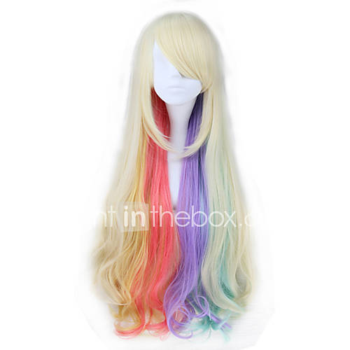 Cosplay Wigs Vocaloid Cosplay White Long Anime Cosplay Wigs 80 Cm Heat