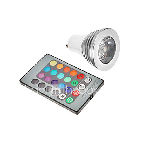 Image de 3W GU10 E26/E27 Spot LED 300 lm RVB K AC 85-265 V