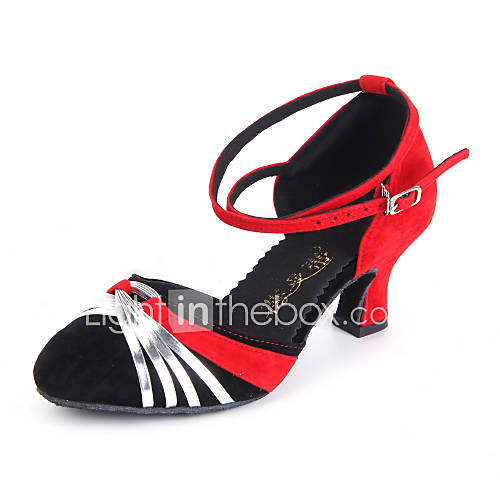 Image de Chaussures de danse(Argent Or) -Personnalisables-Talon PersonnalisÃ©-Daim Similicuir-Moderne Salon