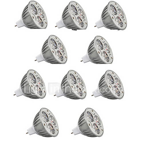 Image de 5.5W GU5.3(MR16) Spot LED MR16 3 LED Haute Puissance 800-900 lm Blanc Chaud Blanc Froid RVB 3000K/6500K K DÃ©corative DC 12 V