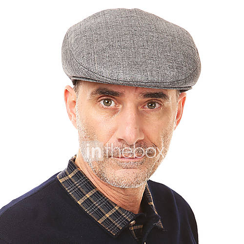 Image de Beret Toutes les Saisons Vintage / DÃ©contractÃ© Lin Homme