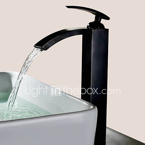 Image de Antique Vasque Jet pluie with Soupape cÃ©ramique 1 trou Mitigeur un trou for Bronze huilÃ© , Robinet lavabo