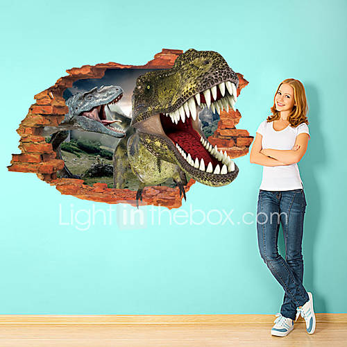 Image de Animaux Stickers muraux Autocollants muraux 3D Autocollants muraux dÃ©coratifs,Papier MatÃ©riel Amovible DÃ©coration d'intÃ©rieur Calque Mural