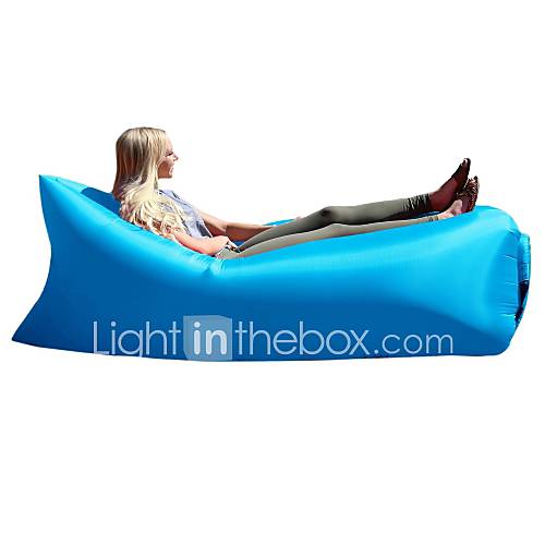 Air Sleep Sofa Inflatable Portable Outdoor Couch Sleeping Hangout Lounger External Internal PVC