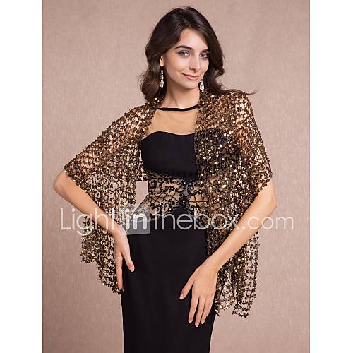 Capa Fiesta Chales Y Pau00f1oletas De Gasa Con Lentejuelas Para