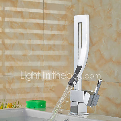 Contemporary Vessel Widespread with Ceramic Valve Single Handle One