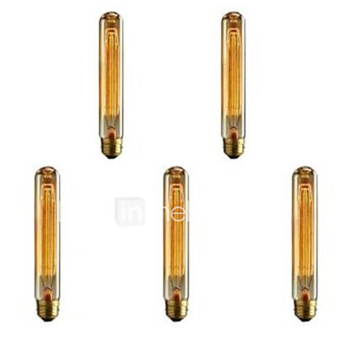Image de 5pcs t30 e27 ampoules Ã  incandescence 40w lampe ampoule Ã  filament vintage edison rÃ©tro antique (220-240)