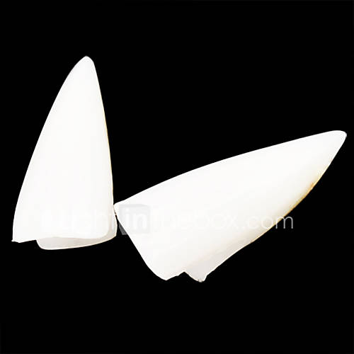 Image de 4 pcs robe vampire dents de halloween dentiers parti vampire accessoires crocs du diable zombie dents
