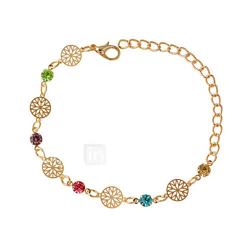 Image de Bracelet ChaÃ®nes & Bracelets Alliage Forme Ronde Mode Bijoux Cadeau DorÃ© / Argent,1pc