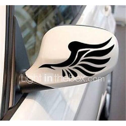 Image de automobile rÃ©troviseur avec sourcil lumiÃ¨re coller des autocollants rÃ©flÃ©chissants dans la voiture rÃ©troviseur avec des ailes