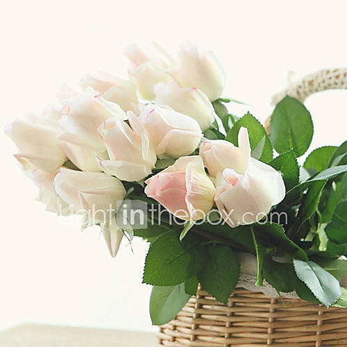 Image de 10 10 Une succursale PolyurÃ©thane Roses Fleur de Table Fleurs artificielles 55CM