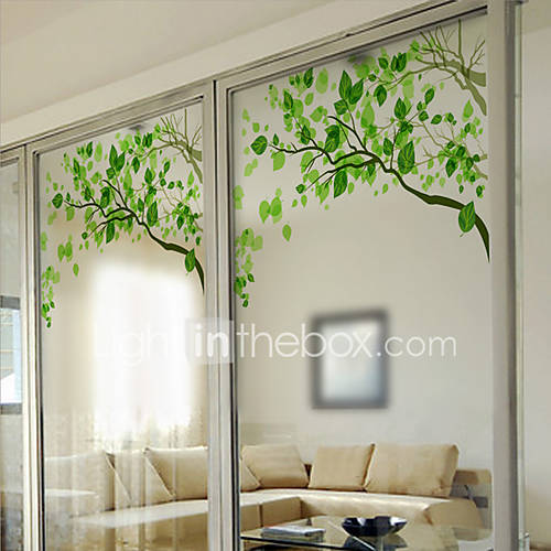 Image de Arbres / Feuilles Contemporain Film de FenÃªtre,PVC/Vinyl MatÃ©riel DÃ©coration de fenÃªtre