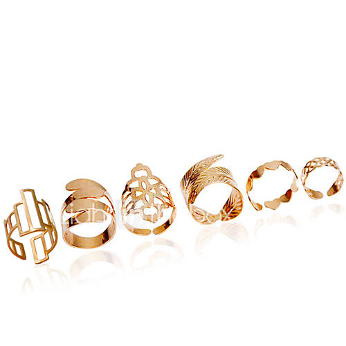 Image de Alliances Mode Mariage / SoirÃ©e Bijoux Alliage Femme Bagues pour PremiÃ¨re Phalange 1set,Ajustable DorÃ©