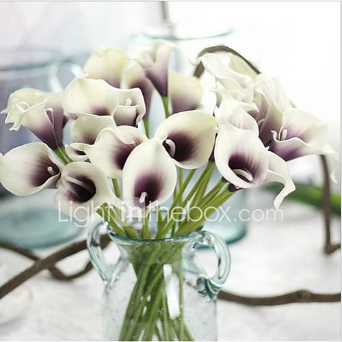 Image de 5 Une succursale Contact rÃ©el Calla Lily Fleur de Table Fleurs artificielles