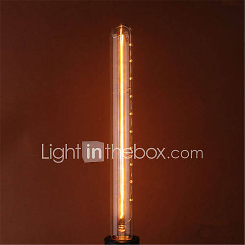 Image de ajustable t300 40w e27 cru filament edison ampoule Ã  incandescence (AC220-240V)