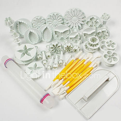 Image de 1 Set Of 46 Pcs Haute qualitÃ© / Cake Decorating / Baking Outil / Mode / Bricolage GÃ¢teau / Petit gÃ¢teau / Chocolat / Cupcake ABS