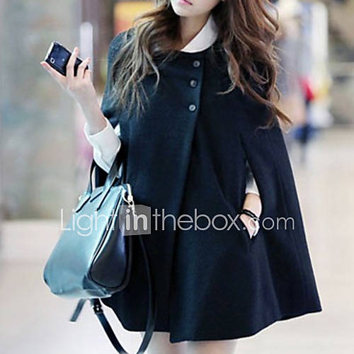 Winter Women S Solid Color Black Coats And Jackets Sexy Casual Work Cowl Long Sleeve 4477592