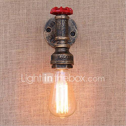AC 220V-240V 40W E27 BG805 Nostalgia Simple Water Pipe Decorative Small Wall Lamp Wall Light ...