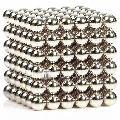 Image de 216pcs 3mm argent diy balle magnÃ©tique sphÃ¨re sphÃ¨re magique cube aimant puzzle construction bloc Ã©ducation jouet