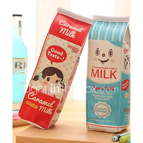 Image de carton de lait sac stylo design textile