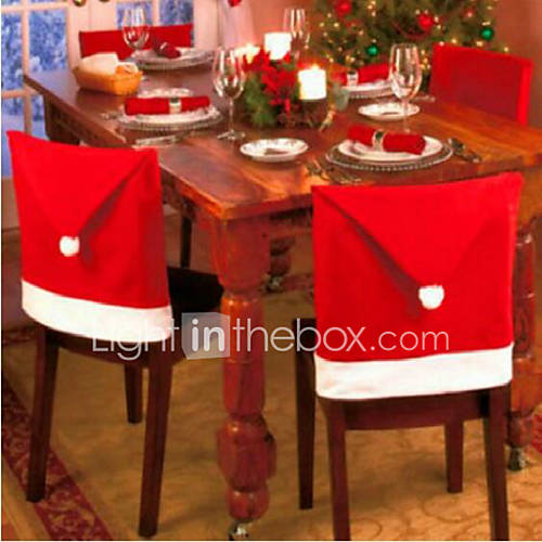 Image de chaise 6pcs noÃ«l couvre noÃ«l decorations65 50cm