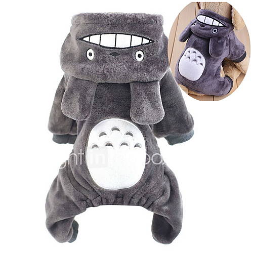 Image de Chat Chien Costume Pulls Ã  capuche Combinaison-pantalon Marron Gris Rouge Rose VÃªtements pour Chien Hiver Printemps/Automne Dessin-AnimÃ©