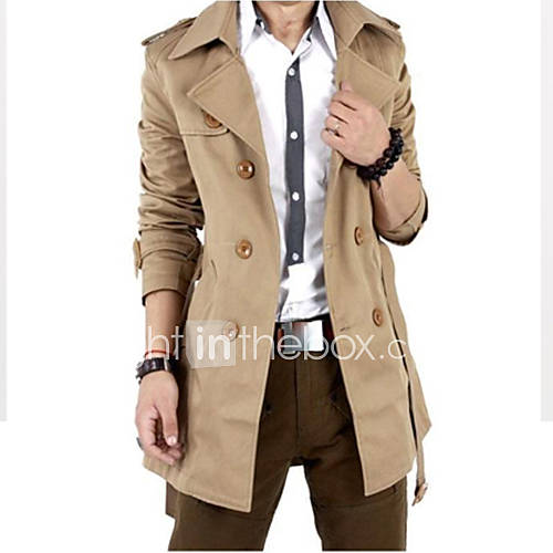 Image de Blazer Homme,Couleur unie Bureau/CarriÃ¨re Quotidien Ecole Rendez-vous Classique & Intemporel ElÃ©gant & Luxueux Automne Manches longuesCol