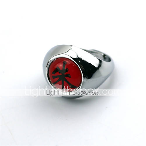 Image de Bijoux InspirÃ© par Naruto Cosplay Anime Accessoires de Cosplay Anneau Rouge Alliage Masculin