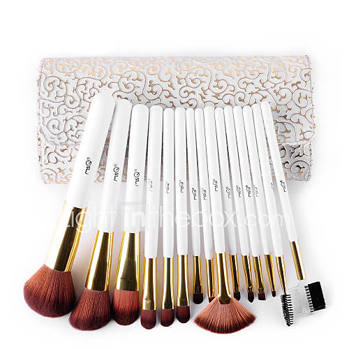 MSQ® 15pcs Makeup Brushes set Bristle Hair Hypoallergenic/Limits