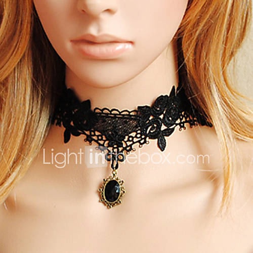 Image de Bijoux Gothique Collier RÃ©tro Accessoires Lolita Collier Lace Pour Dentelle