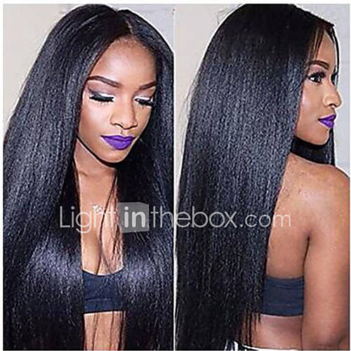 Kinky Straight Weave 18inch Italian Yaki Straight Hair Weave Straight Extensions for Black Women