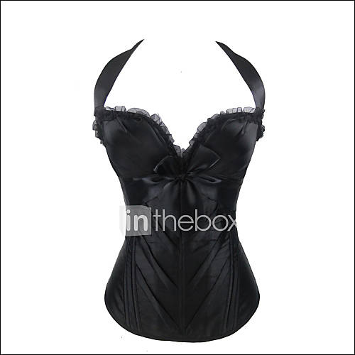 Shaperdiva Women's Sexy Satin Wedding Overbust Corsets and Bustiers