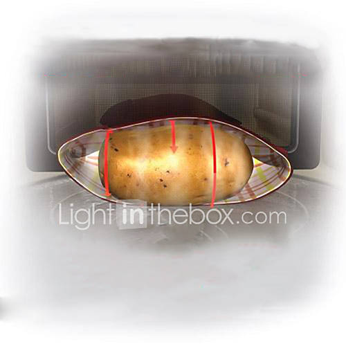 Potato Express Microwave Potato Cooker , Polypropylene 9.6"X7.6"X0.4