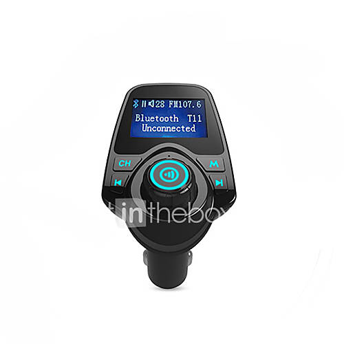 Image de bluetooth transmetteur fm soutien TF carte, u disque, chargeur de voiture