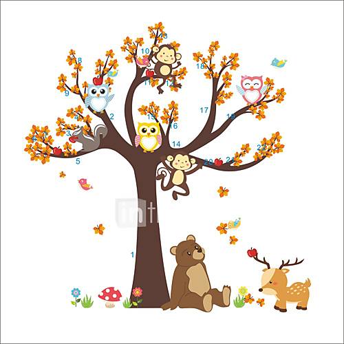 Image de Animaux Botanique Mode Stickers muraux Autocollants avion Autocollants muraux dÃ©coratifs,Vinyle MatÃ©riel Lavable Amovible Repositionable